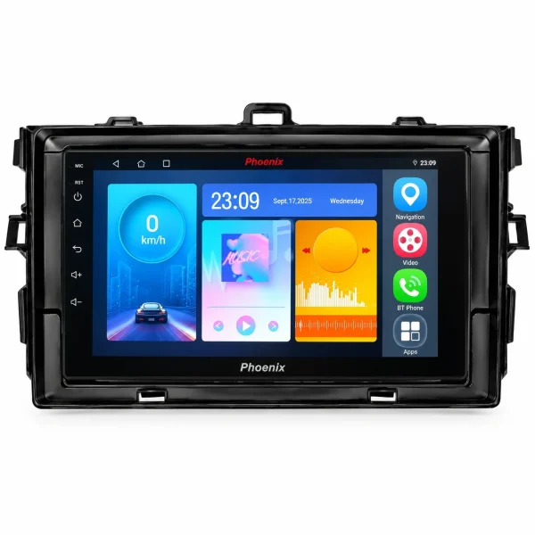 مانیتور اندروید فونیکس مخصوص تویوتا کرولا ۲۰۰۸ تا ۲۰۱۰