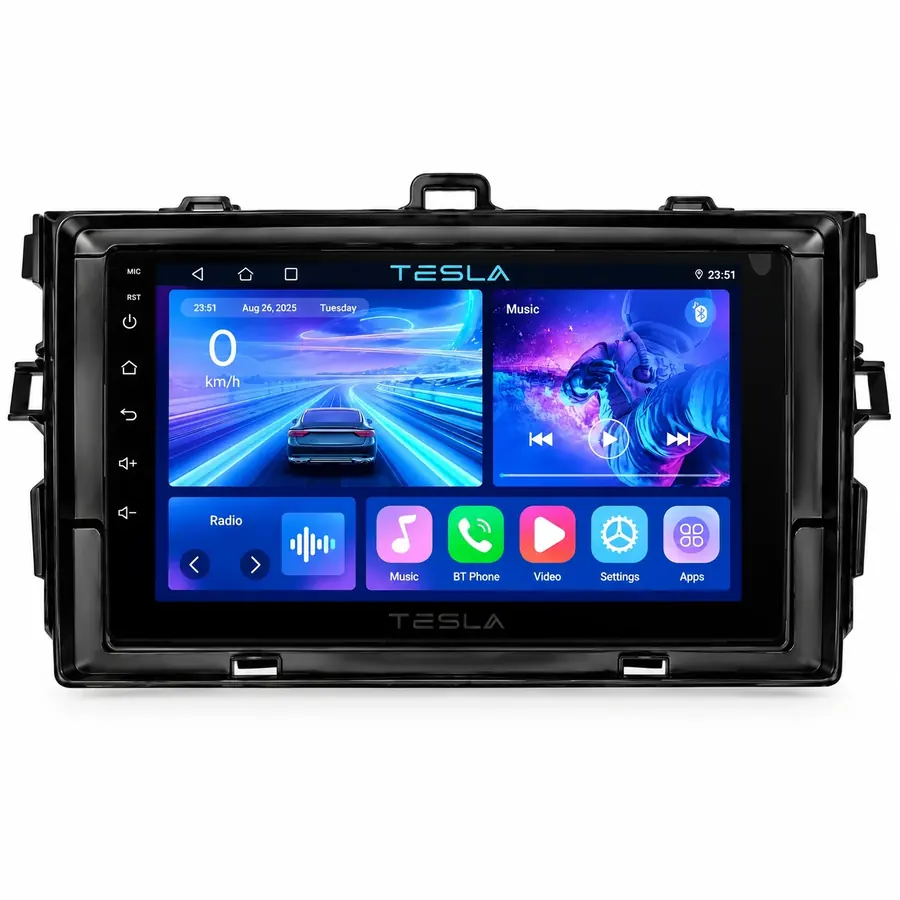corolla-2008-2010-tesla مانیتور اندروید تسلا مخصوص تویوتا کرولا ۲۰۰۸ تا ۲۰۱۰ | Tesla - تصویر 1