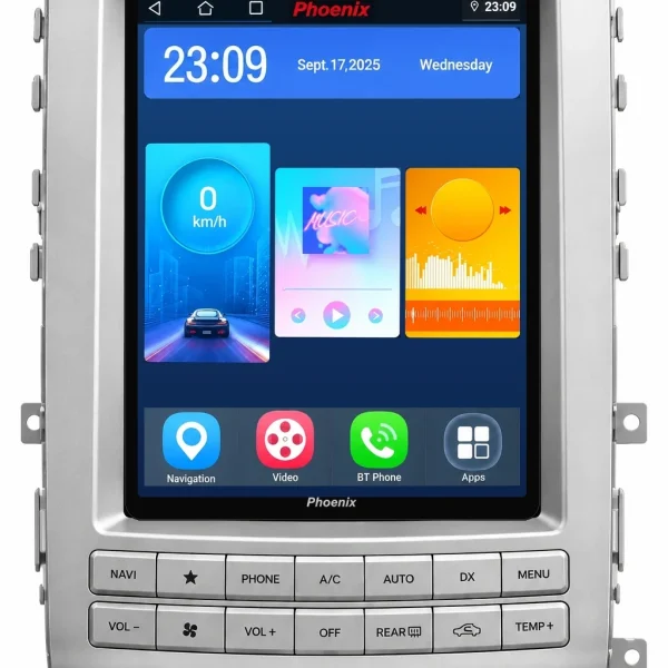 مانیتور اندروید فونیکس مخصوص هیوندای ورناکروز ix55 (صفحه عمودی)