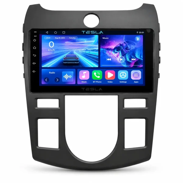 مانیتور اندروید تسلا مخصوص کیا فورته ۲۰۰۹ - ۹ اینچ