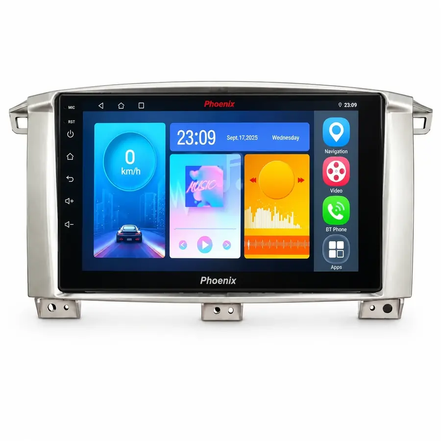 landcruiser-100-v3-phoenix مانیتور اندروید فونیکس مخصوص تویوتا لندکروز ۱۰۰ (نسخه ۳) | Phoenix - تصویر 1
