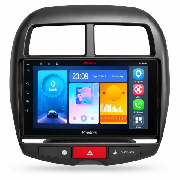 مانیتور اندروید فونیکس مخصوص میتسوبیشی ASX اوتلندر اسپرت ۲۰۱۲ - ۱۰ اینچ
