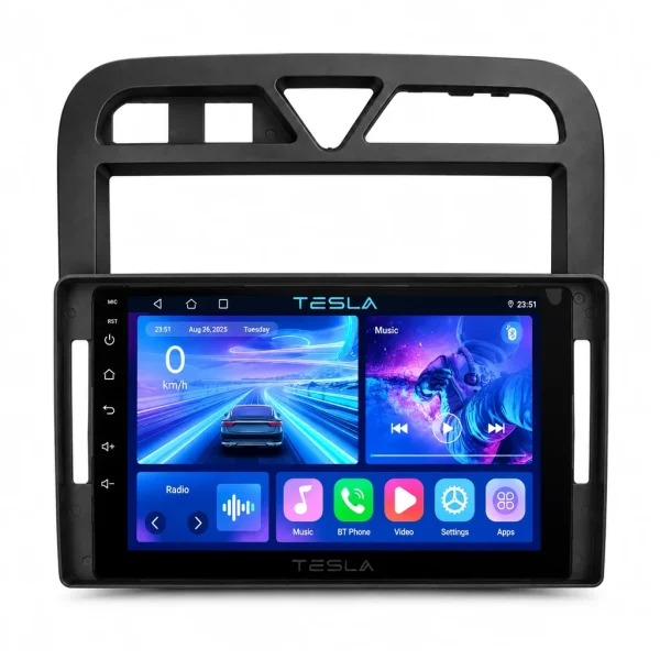 مانیتور اندروید تسلا مخصوص سمند LX - ۹ اینچ (طرح ۲)